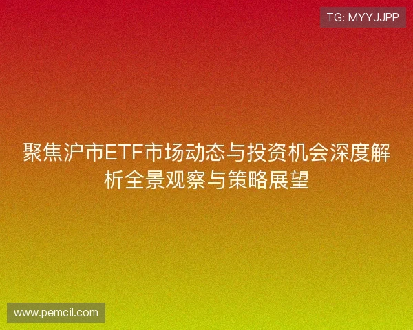 聚焦沪市ETF市场动态与投资机会深度解析全景观察与策略展望 聚焦沪市ETF市场动态与投资机会深度解析全景观察与策略展望